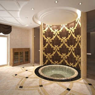 Mozaika ir dekoratyvinis plytelių pjaustymas - inkrustavimas.