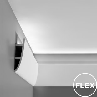 C374 Netiesioginio apšvietimo karnizas 200x18x5